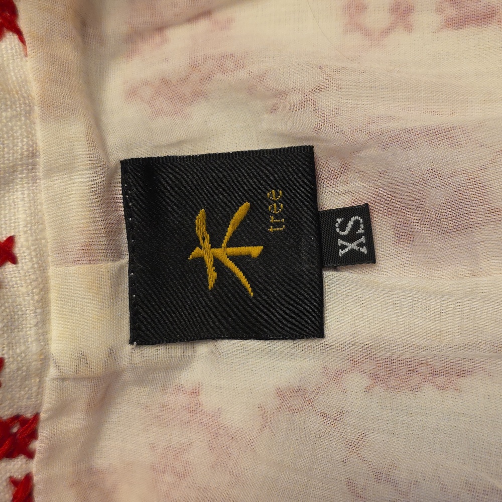 Tree Embroidered Fitted Linen Jacket - Picture 11 of 16